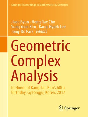 cover image of Geometric Complex Analysis
